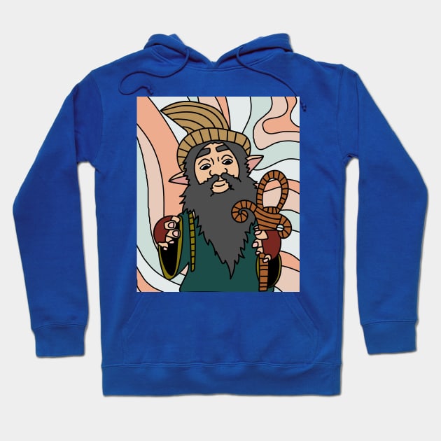 Funny Dwarf Garden Gnome Hoodie by flofin